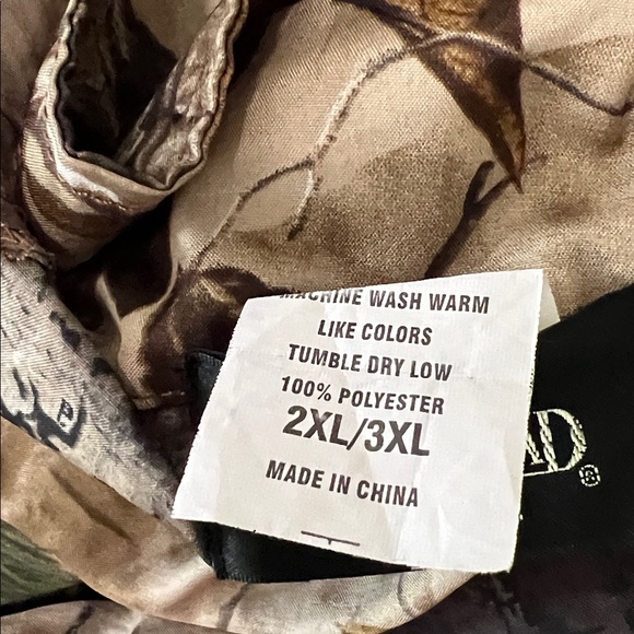 RedHead Camouflage  Apparel Zipper Jacket Elastic Pants Lightweight 2XL/3XL - Picture 9 of 9